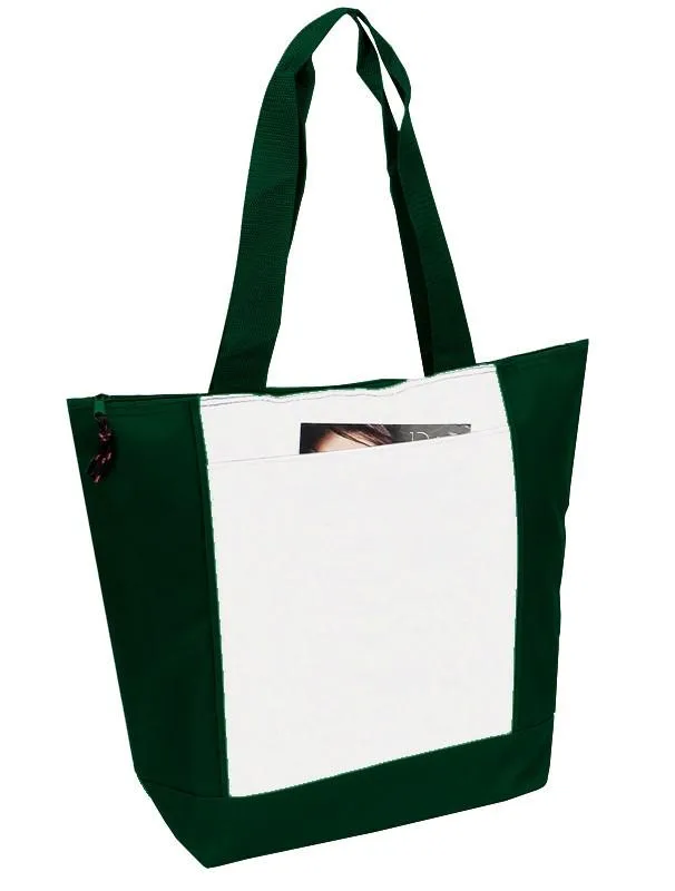 48 ct 600D Polyester Deluxe Zipper Tote Bag - By Case