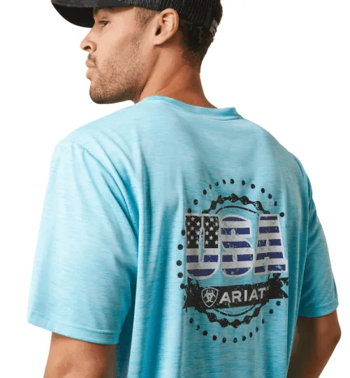 Ariat Men's Charger Seal Blue Tee 10044960