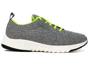 Avant Men's Hex Sports Running Shoes - Grey/Neon Green