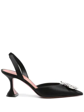 BEGUM SATIN SLINGBACK PUMPS