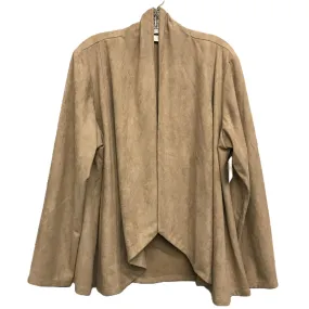 Blazer By Cj Banks In Tan, Size: 1x