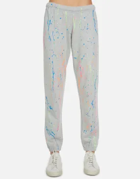 Bosley LE Grey Neon Splatter Sweatpant