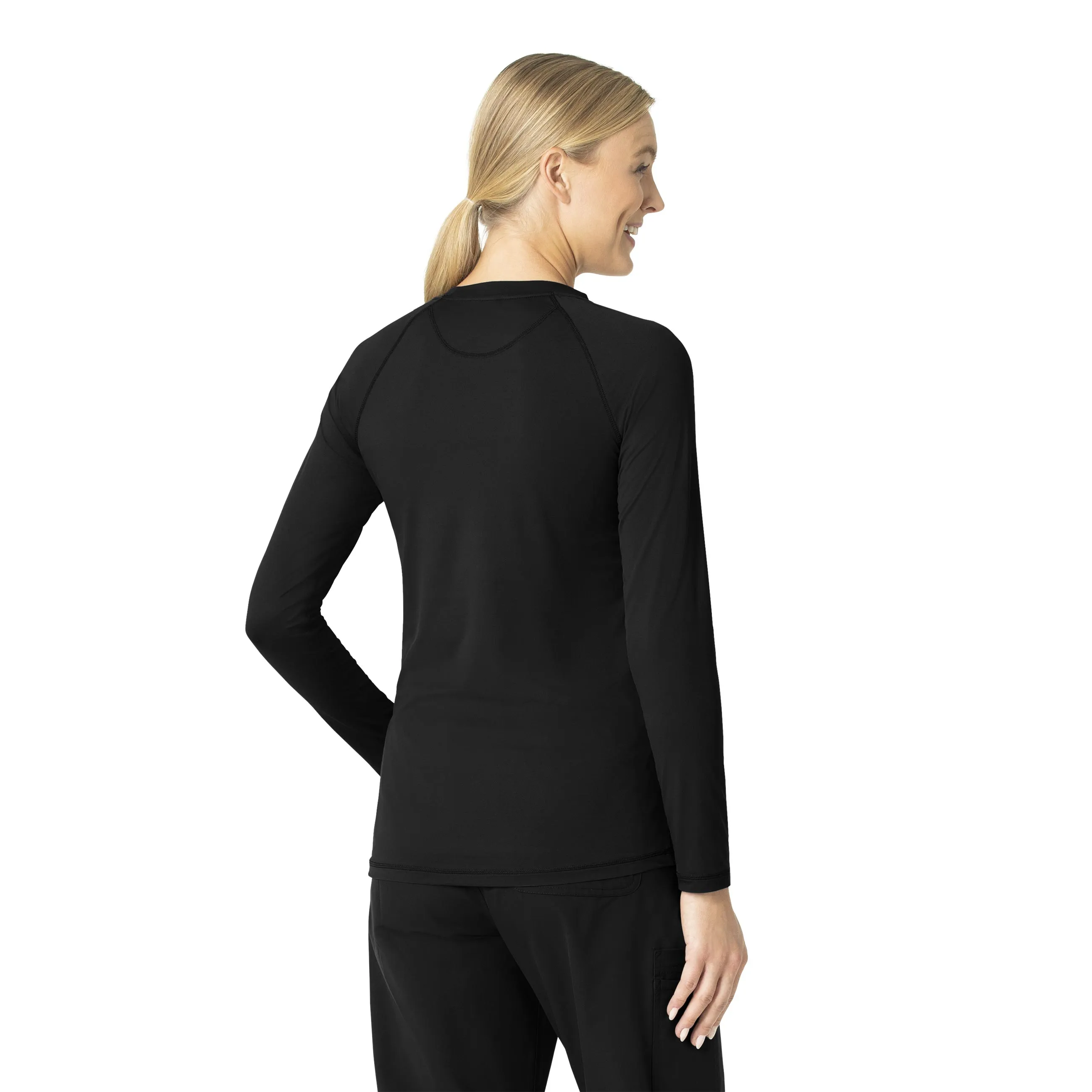 Carhartt Force Sub-Scrubs Women's Performance Long Sleeve Tee - Black