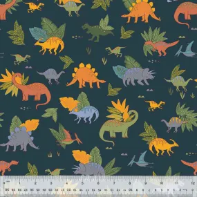 Dinosaur Cozy Flannel by Whistler Studio - Oeko-Tex Certified