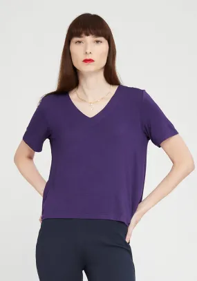 Essential V-Neck Short Sleeve (Ultraviolet)