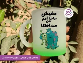 Frosted Glass Mug-Monsters