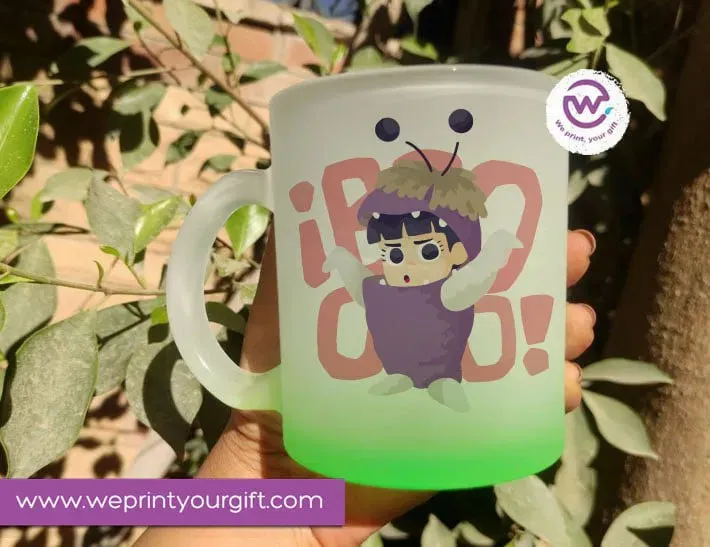 Frosted Glass Mug-Monsters