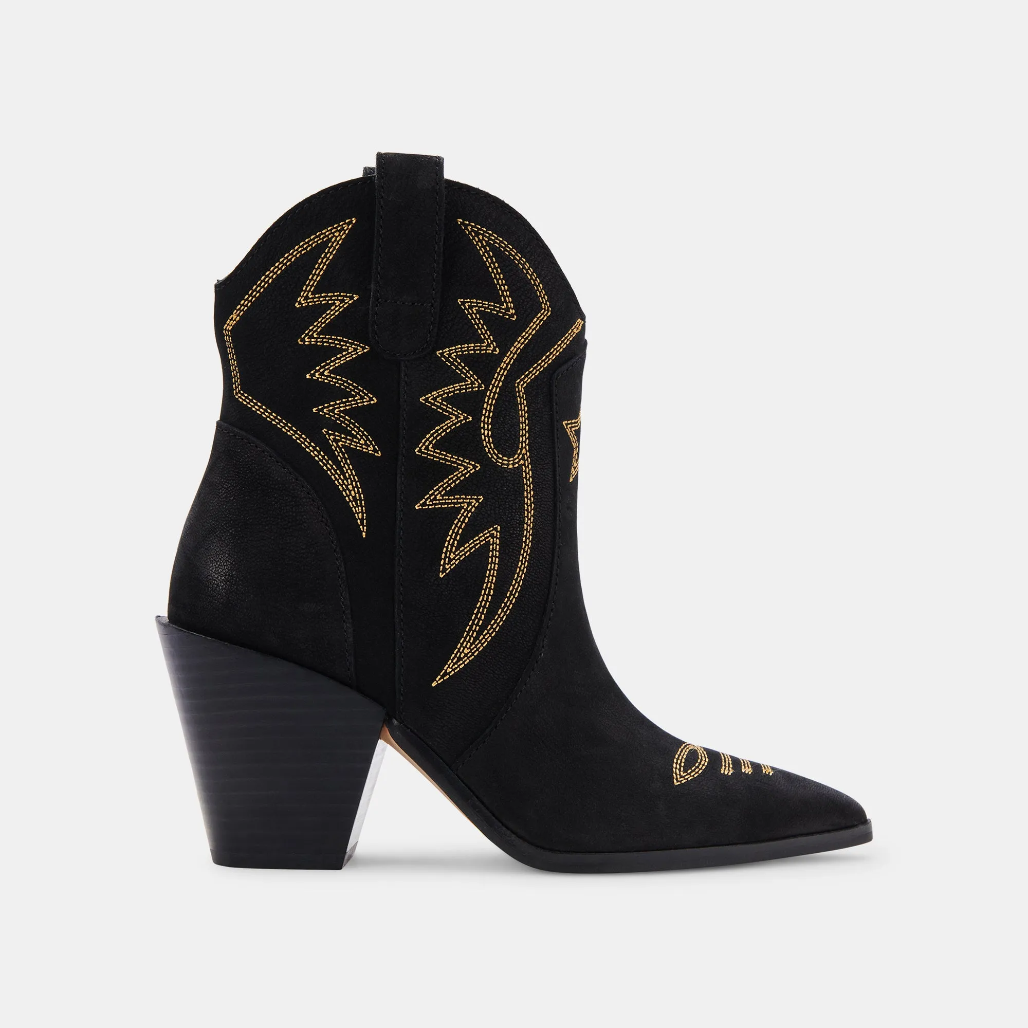 GINNI BOOTIES BLACK NUBUCK