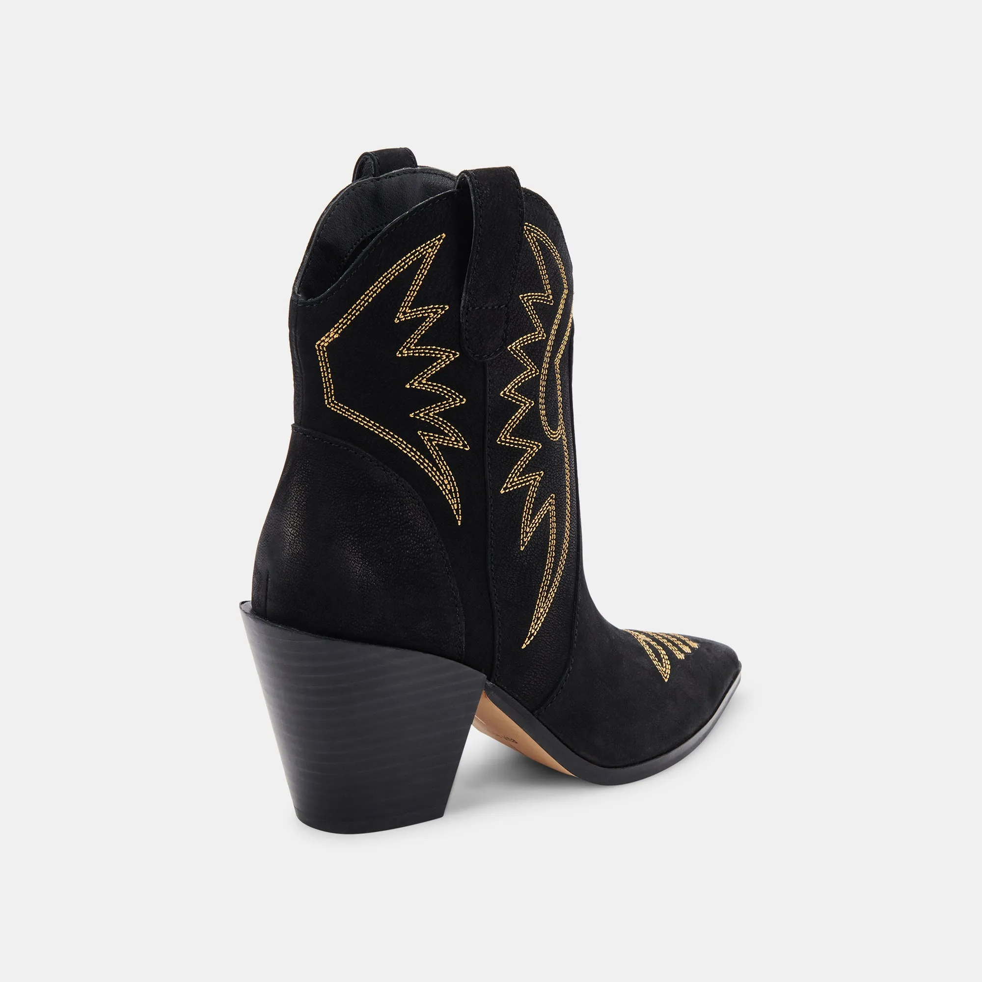 GINNI BOOTIES BLACK NUBUCK