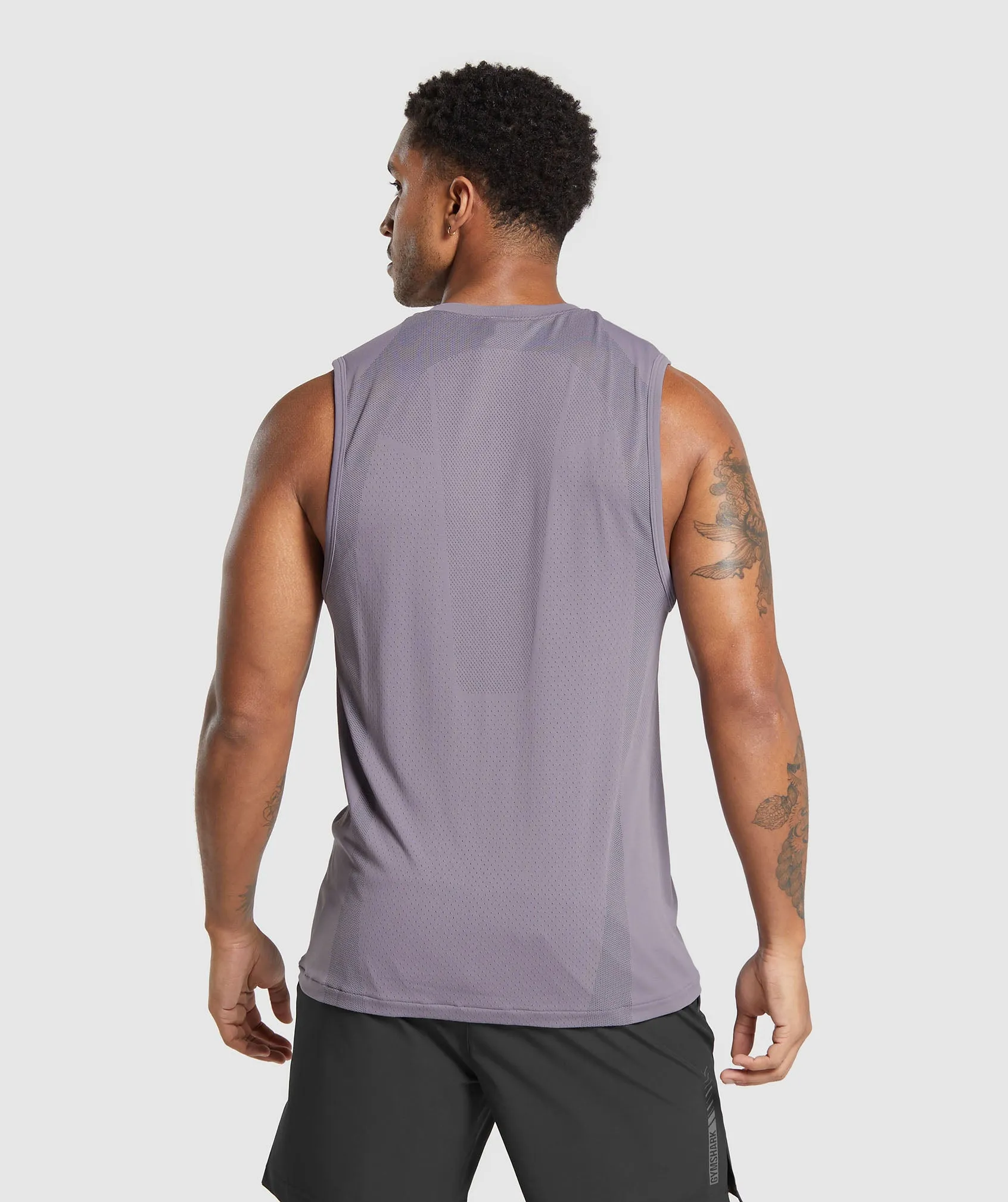 Gymshark Apex Seamless Tank - Fog Purple/Greyed Purple