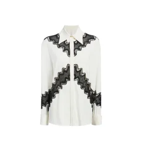 Lace Inset Shirt - Resale