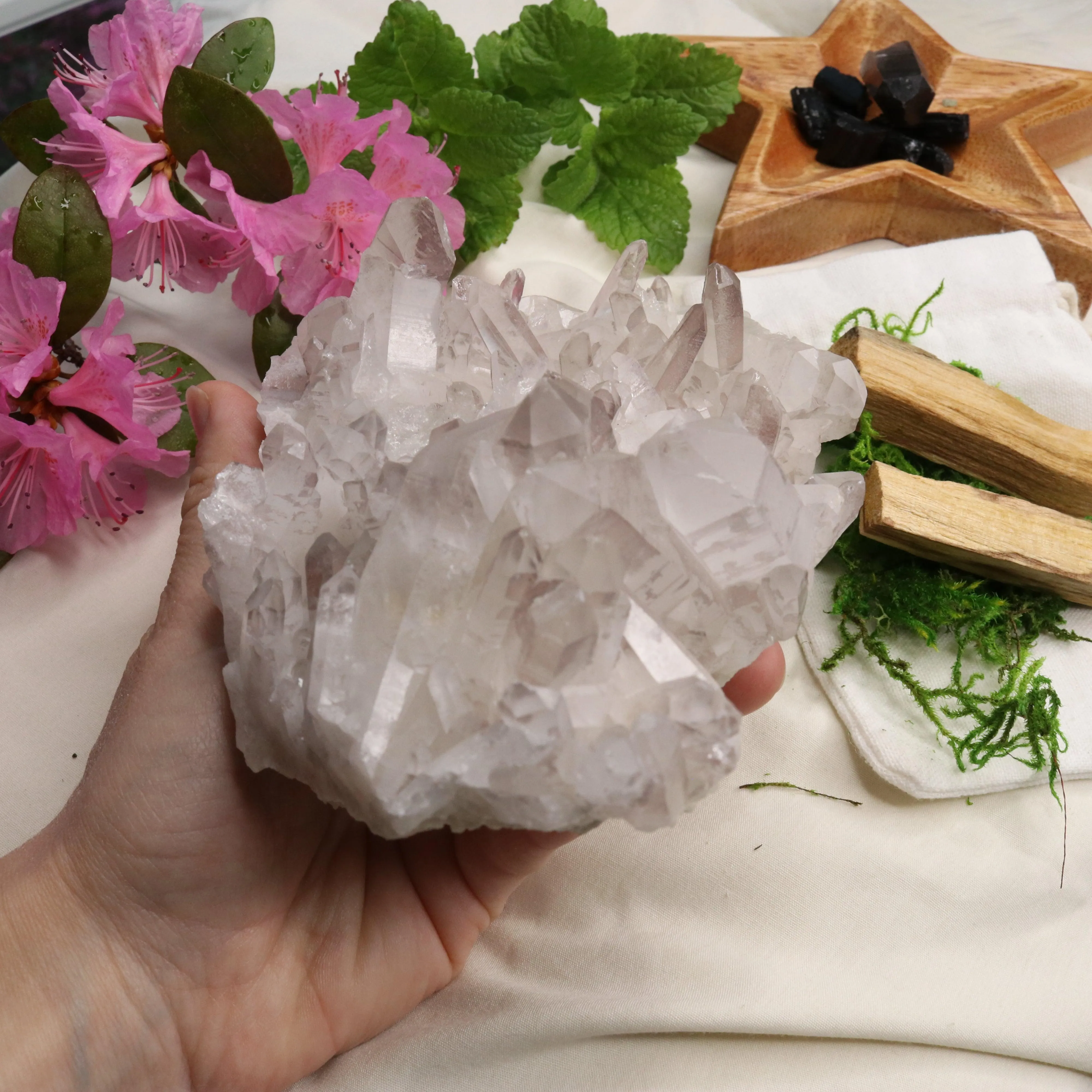 Large Lavender Lithium Quartz Cluster from Brazil ~ Beautiful Energy