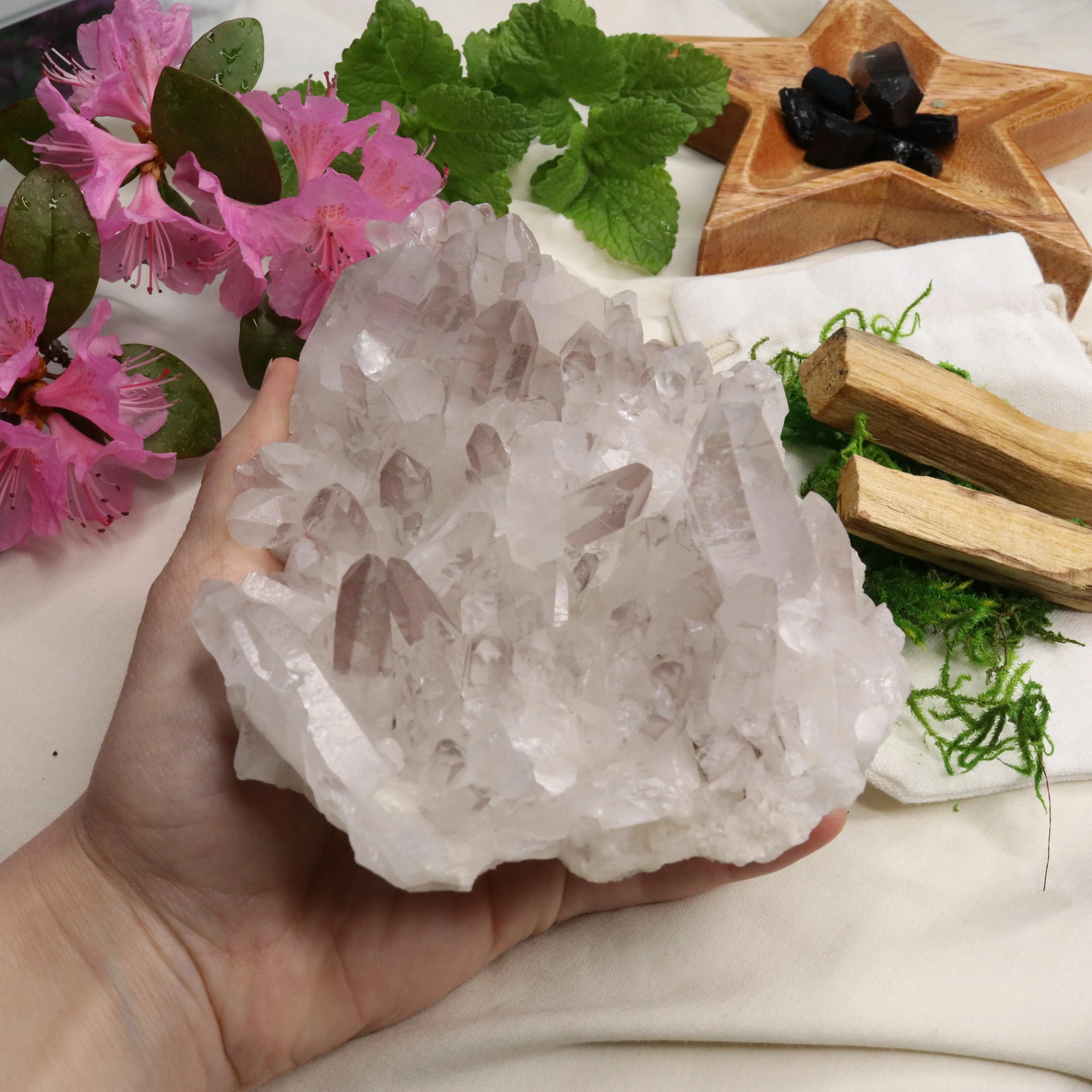 Large Lavender Lithium Quartz Cluster from Brazil ~ Beautiful Energy