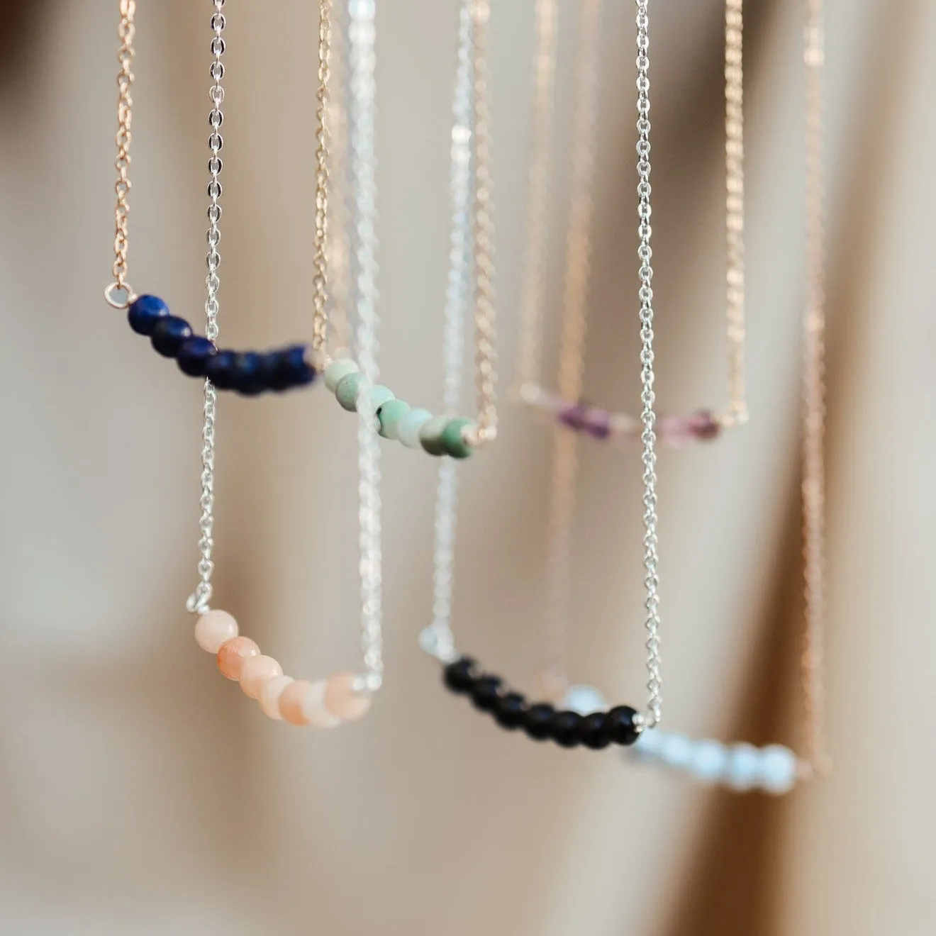 Maria • Stacked Gemstone Necklace