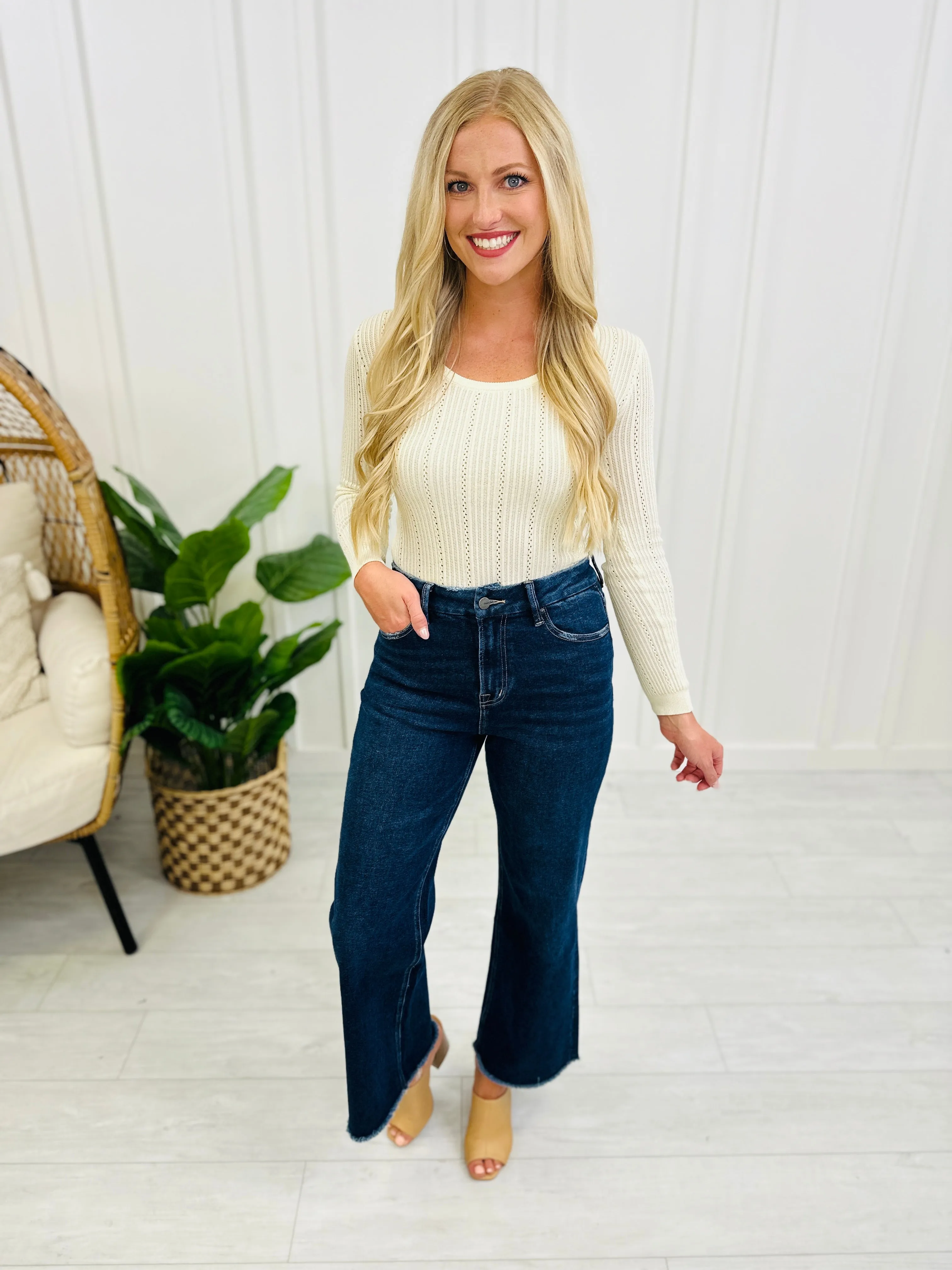 Mica Denim REG/CURVY Just Wanna Have Fun Wide Leg Jeans