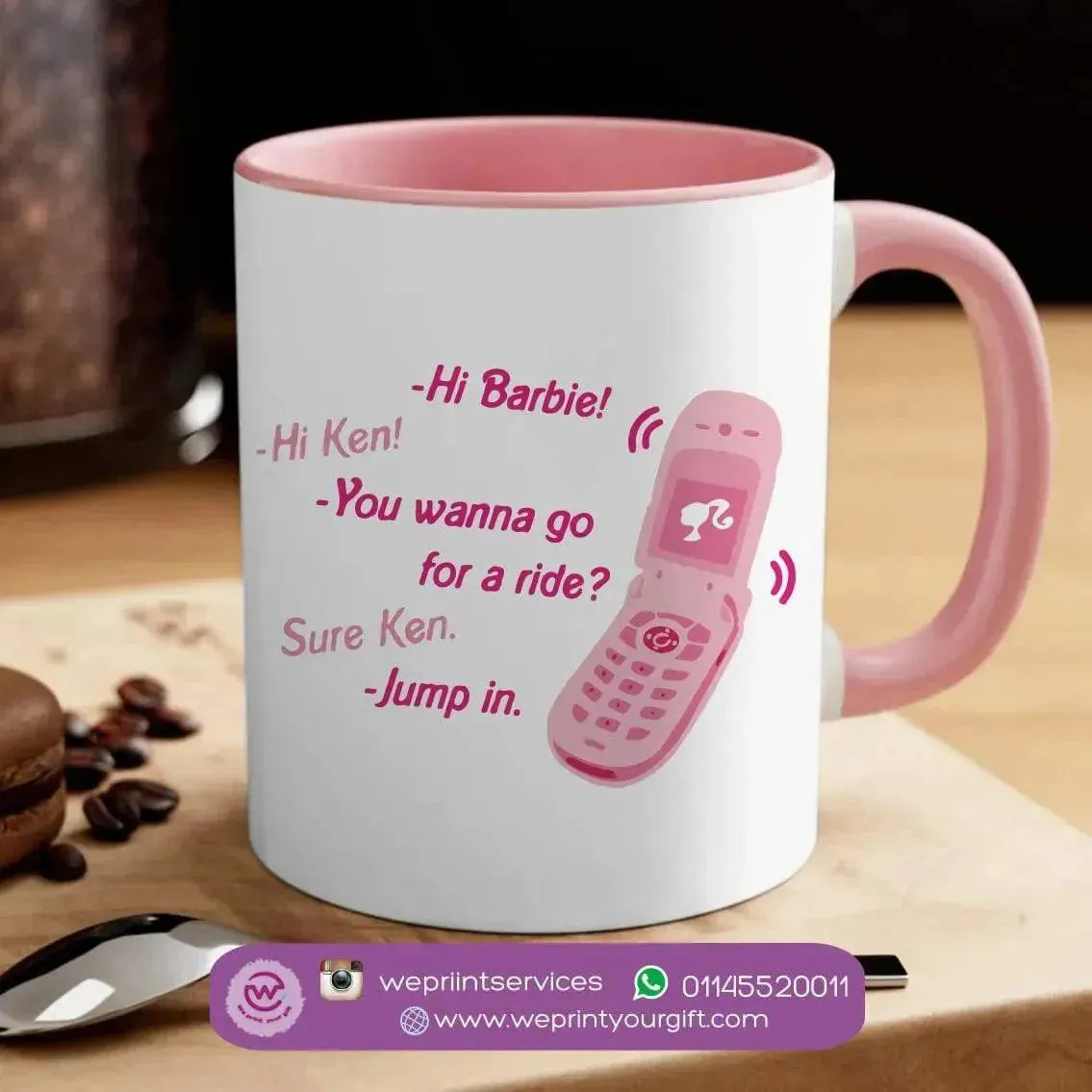 Mug-Colored Inside- Barbie