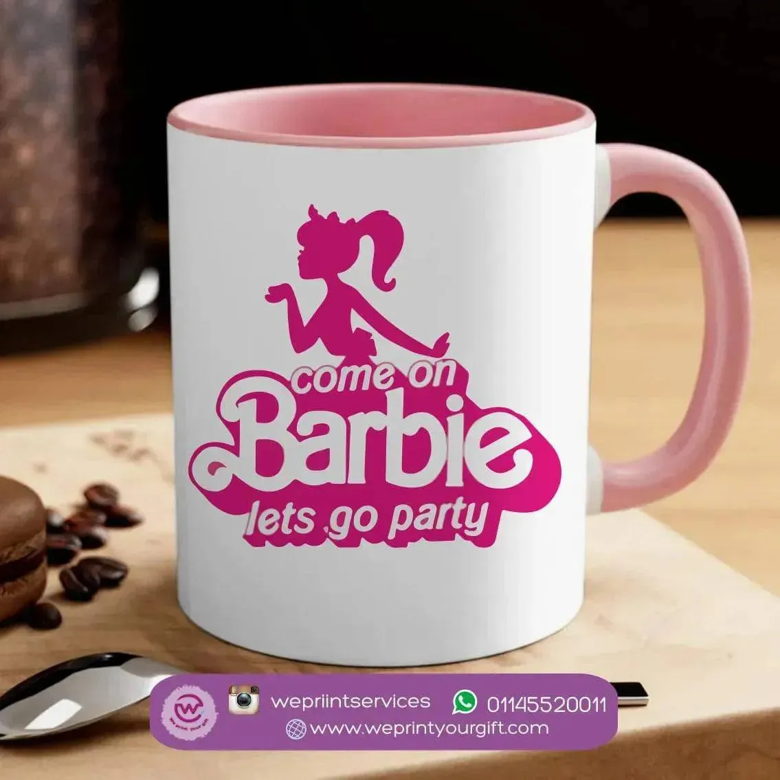 Mug-Colored Inside- Barbie