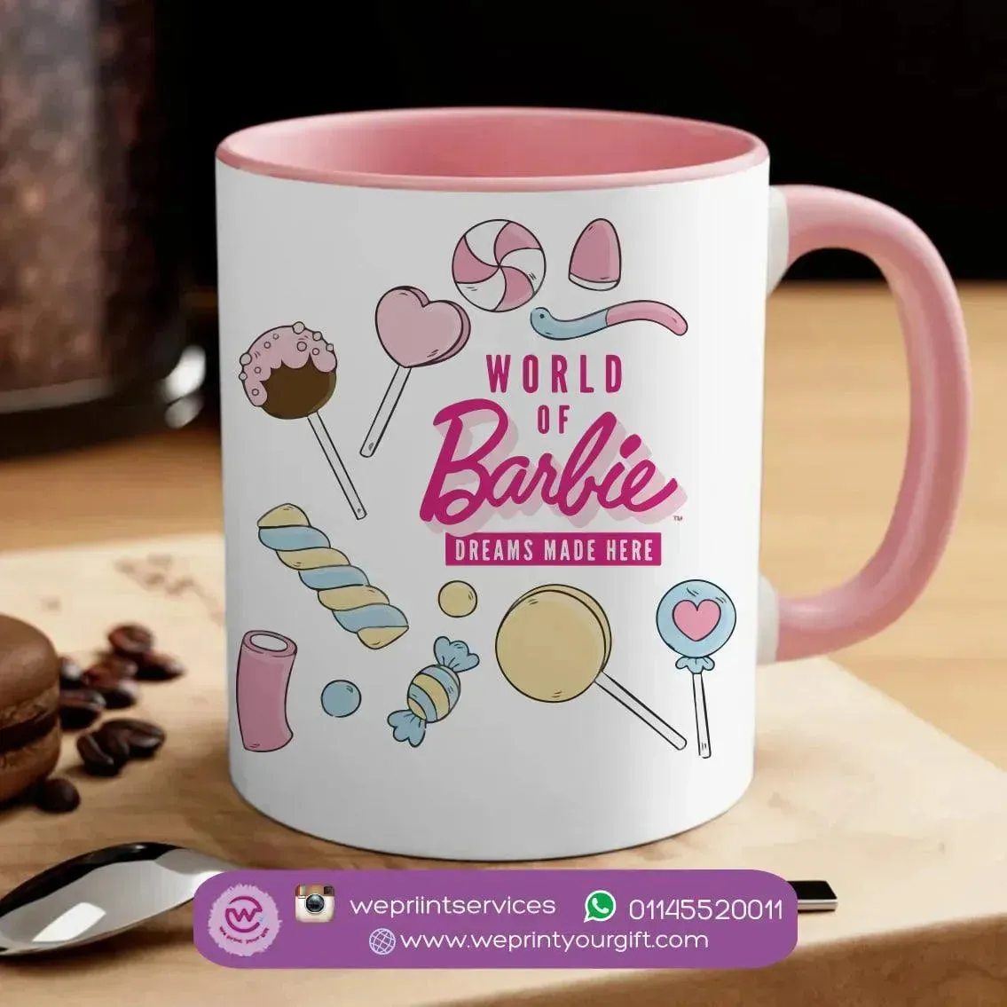 Mug-Colored Inside- Barbie