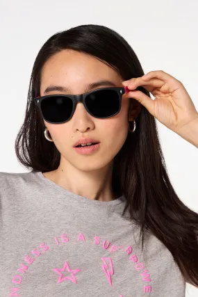 'Neon Sunnies' Black with Orange and Neon Pink