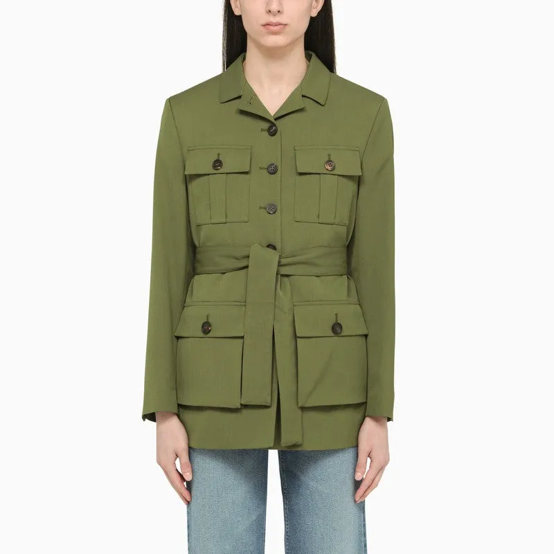 PESTO SINGLE-BREASTED JACKET WITH BELT