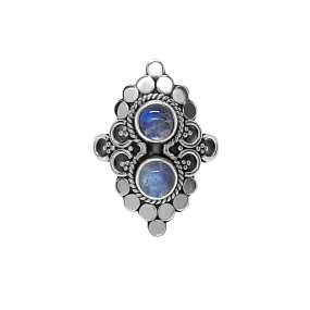 Silver Andromeda Moonstone Ring