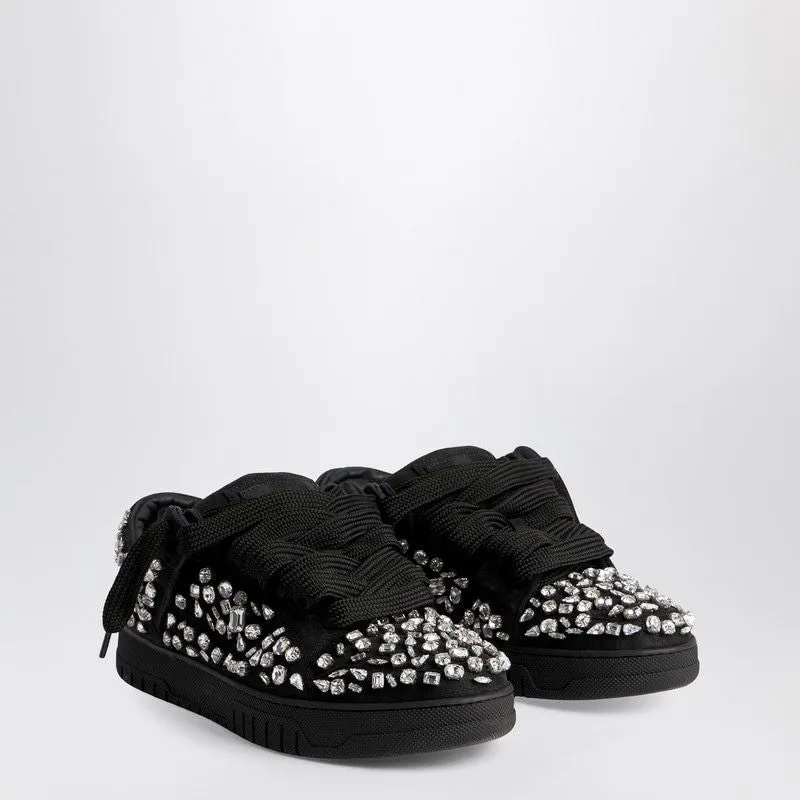 SKATE SNEAKER CRYSTALS BLACK