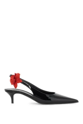 Slingback Rose Kitten Heels