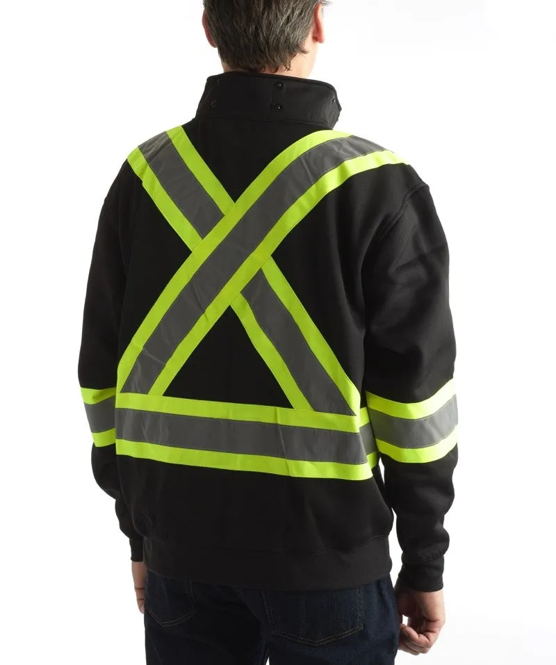 Terra Hi-Viz Polyester Fleece Work Hoodie 116506BK - Black