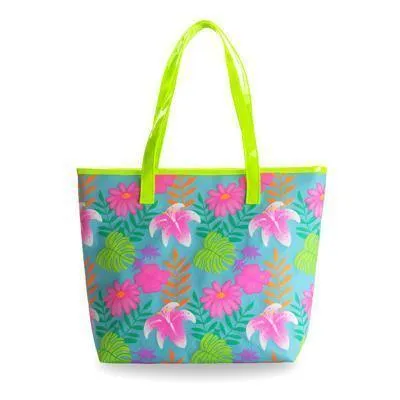 Tropical Tango Beach Bag-Blue