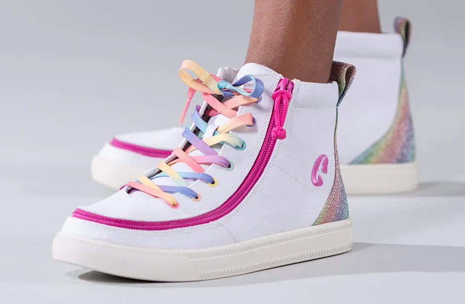 White Rainbow BILLY Classic Lace High Tops